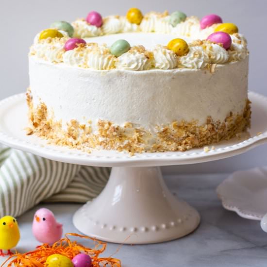 Apricot Cream Cake (with Video) - Recipe photo by The Sugar Hub