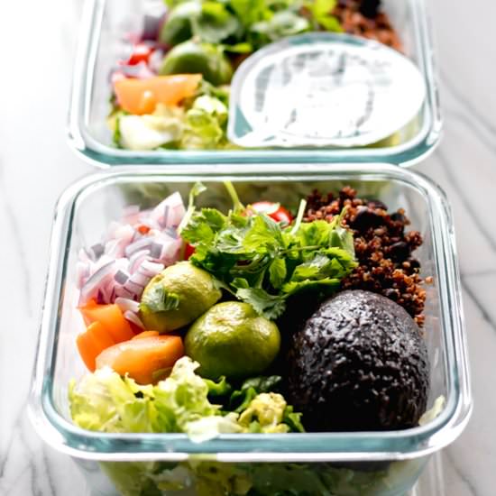 Tex-Mex Lunch Bowls - Recipe photo by glowinglywell