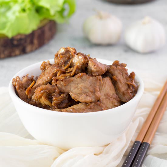 Thai Garlic Pork | Moo Gratiem - Recipe photo by cookingwithnart