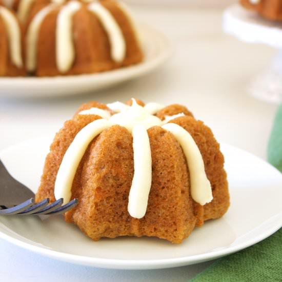 Mini Carrot Bundt Cakes - Recipe photo by sisterskneadsweets
