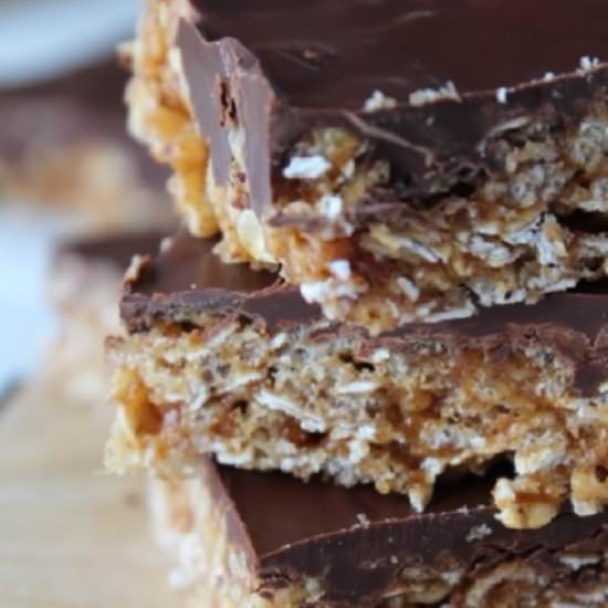Almond Butter Oatmeal Bars - Recipe photo by waystomyheart