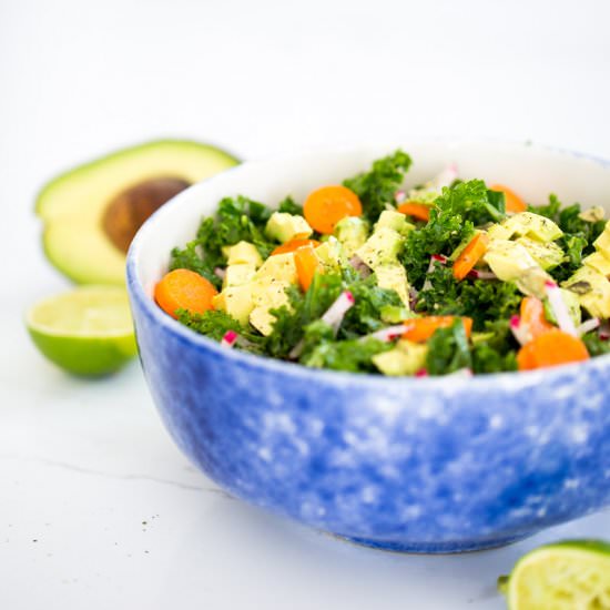 Perfect kale salad - Recipe photo by piloncilloyvainilla