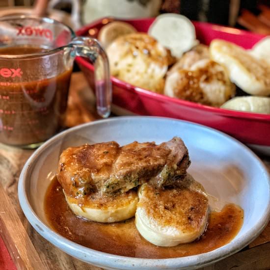 Instant Pot Pork & Bread Dumplings - Recipe photo by Chateau Dumplings