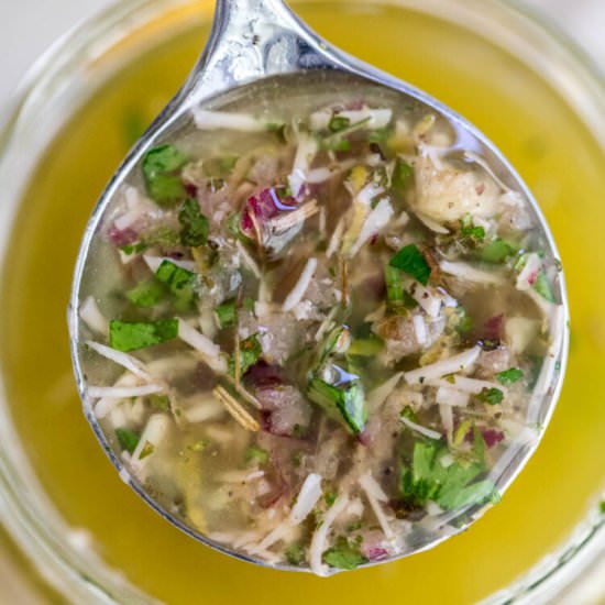 Homemade Italian Dressing - Recipe photo by peasandpeonies