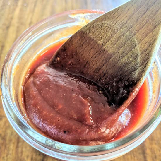 5 Minute Honey Barbecue Sauce - Recipe photo by scratchtobasics