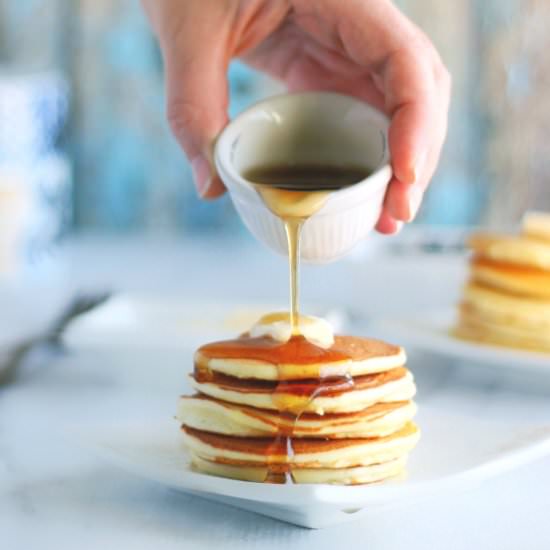 Keto Coconut Protein Pancakes - Recipe photo by Officially Gluten Free