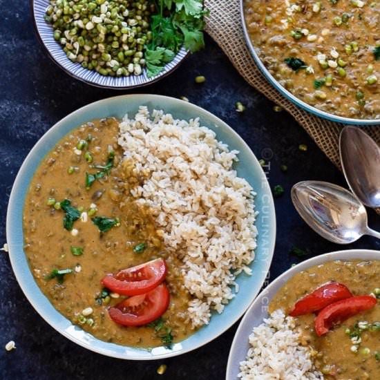 Vegan Green Gram Coconut Milk Curry - Recipe photo by Praneetha A Goutham