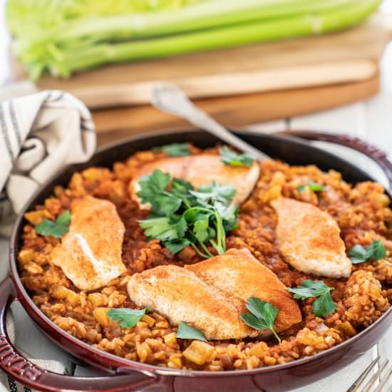 Easy One Pot Arroz Con Pollo - Recipe photo by JenElizabethsJournals
