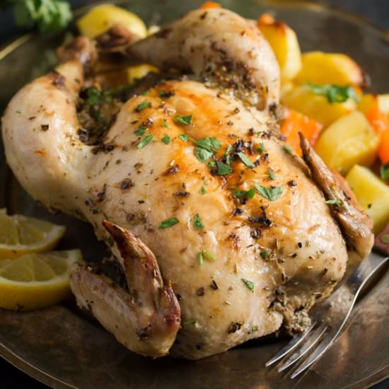 Baked Greek Lemon Chicken - Recipe photo by adinutza
