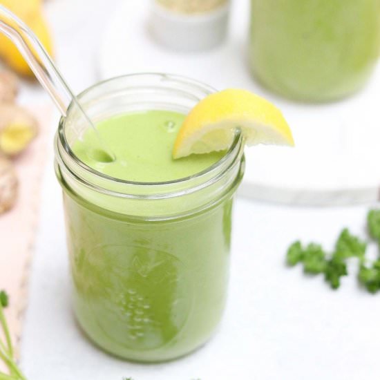 Creamy Mango Green Smoothie - Recipe photo by eatwithclarity