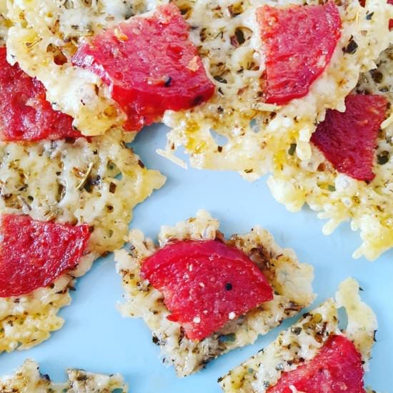 Keto Pizza Bites - Recipe photo by Naughty and Nice Kitchen