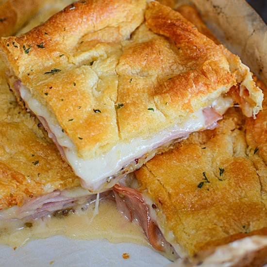 EASY HOT HAM AND CHEESE CROISSANTS - Recipe photo by TheSaltyPot