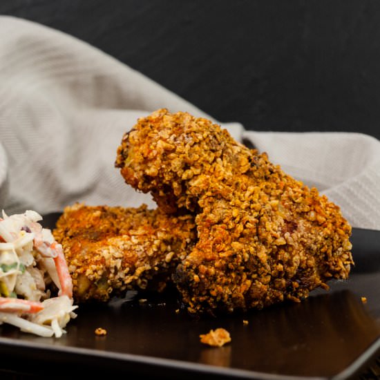 Crunchy cornflakes baked chicken - Recipe photo by InJohnnysKitchen