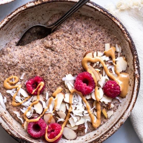 Low Carb Keto Oatmeal - Recipe photo by foodfaithfitness