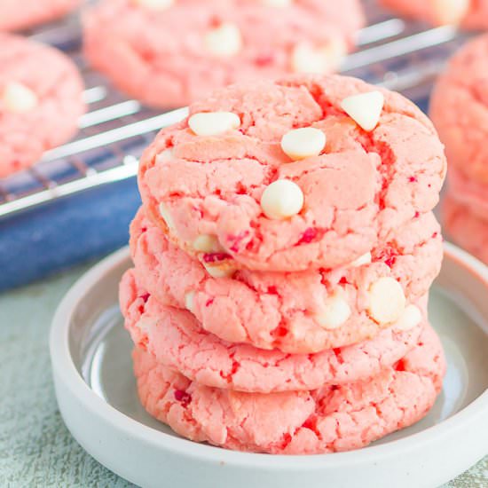 Strawberry Cake Mix Cookies - Recipe photo by pumpkinnspice