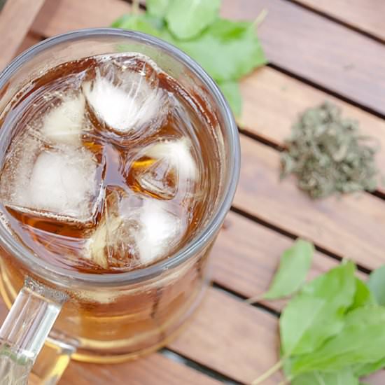 Tulsi Iced Tea - Recipe photo by MasalaHerb