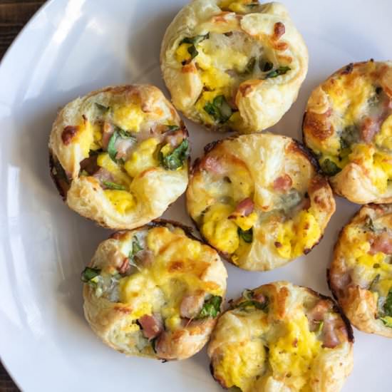 Ham, Egg & Spinach Breakfast Bites - Recipe photo by Sweet Beginnings