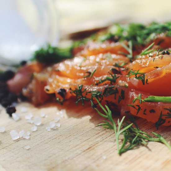 Perfect Salmon Gravlax in 5 minutes - Recipe photo by soulandstreusel