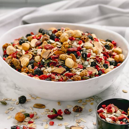 Toasted Luxury Berry Nut Muesli - Recipe photo by Tantalise my taste buds