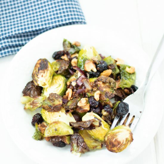 Roasted Brussel Sprouts - Recipe photo by The Buttered Home