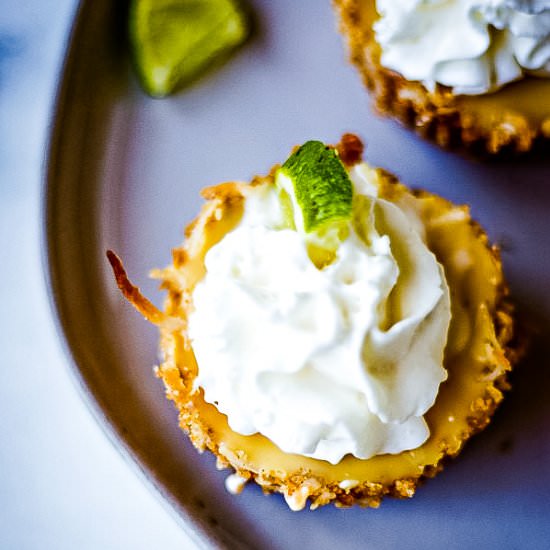 Mini Coconut Key Lime Pies - Recipe photo by lifeloveandgoodfood