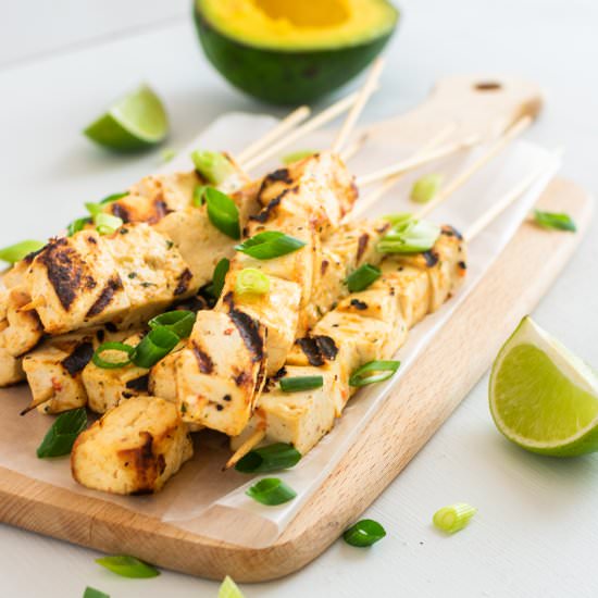 Mexican Tofu Skewers Recipe - Recipe photo by liveloveyummy