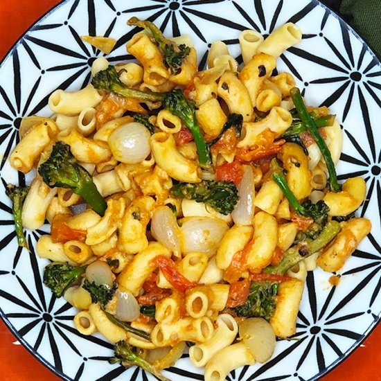 Fresh Tomato Garlic Penne Pasta - Recipe photo by theonlinefarmersmarket