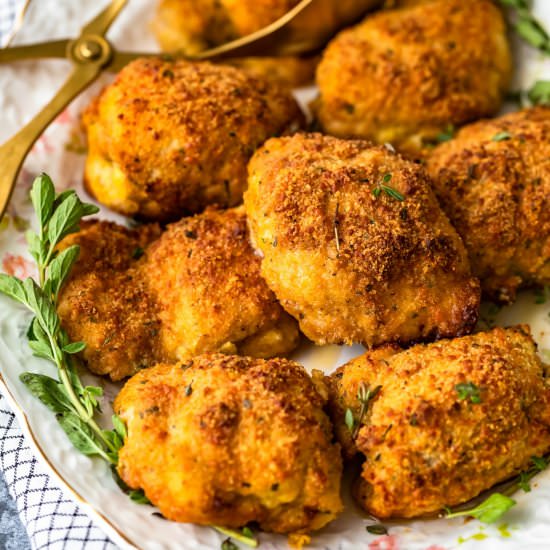 Oven Fried Parmesan Crusted Chicken - Recipe photo by Easy Chicken Recipes