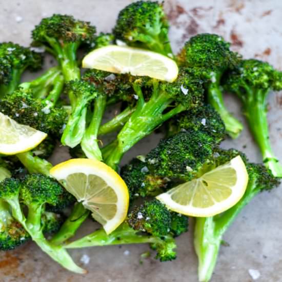Roasted Air Fryer Broccoli - Recipe photo by thymeandjoy