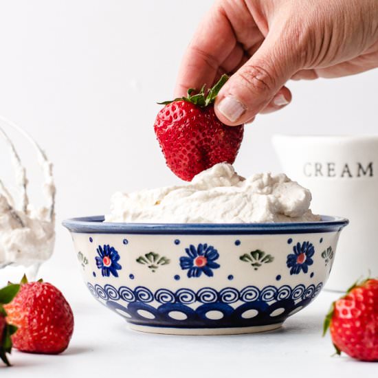 Homemade Vanilla Whipped Cream - Recipe photo by kickassbaker