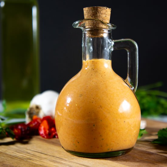 Red Pepper Aioli - Recipe photo by The Flour Handprint