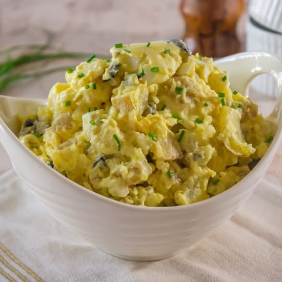Great Grandma's Easy Potato Salad - Recipe photo by The Flour Handprint