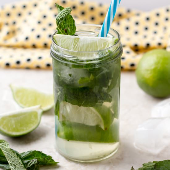 Non Alcoholic Mojito Mocktail - Recipe photo by ilonaspassion
