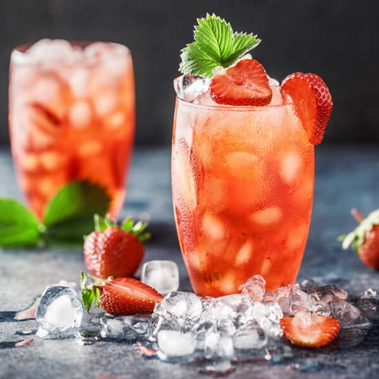 Strawberry Mint Rum Cocktails - Recipe photo by Buy This Cook That