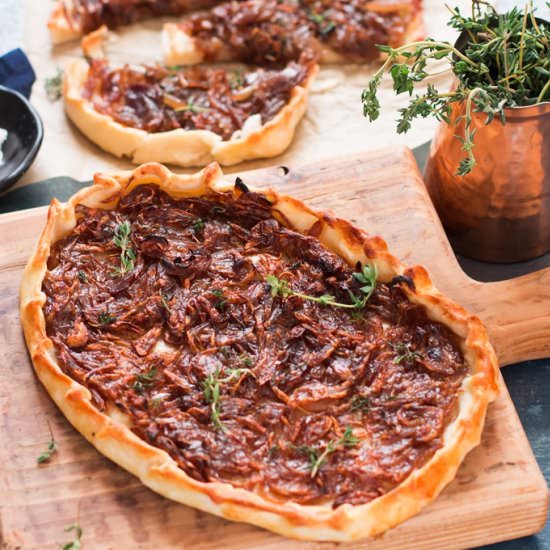 French Onion Tart - Recipe photo by currytrail