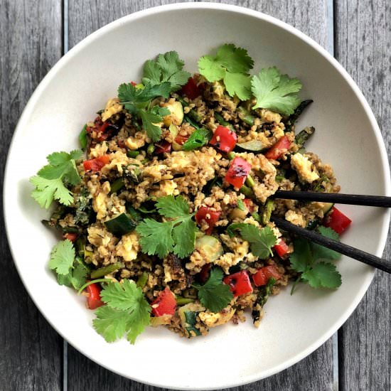 freekeh fried “rice” - Recipe photo by Jackie Newgent