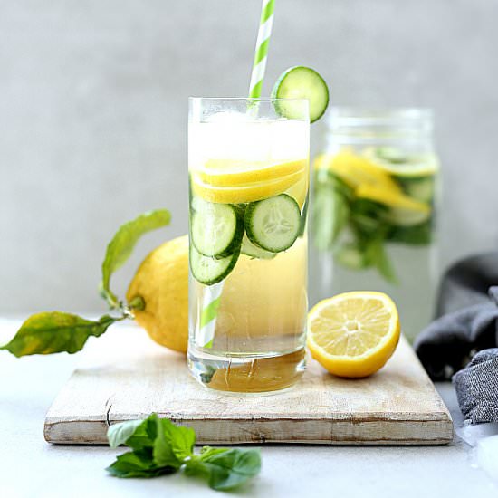Lemon Cucumber Detox Water - Recipe photo by Delightful Mom Food