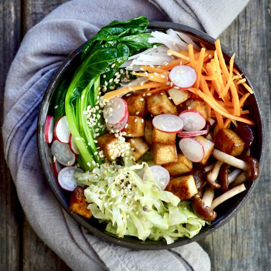 Tofu Buddha Bowl - Recipe photo by simmerandsauce