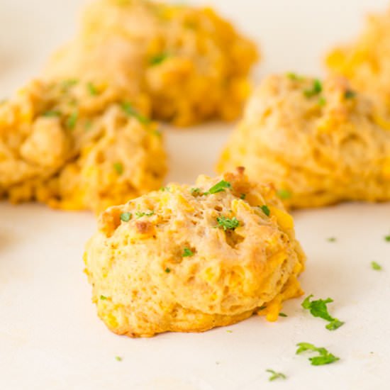 Vegan Cheddar Bay Biscuits - Recipe photo by mindfulavocado