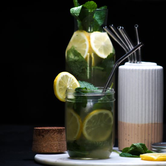 Ginger Mint Lemonade - Recipe photo by Liv Vegan Strong