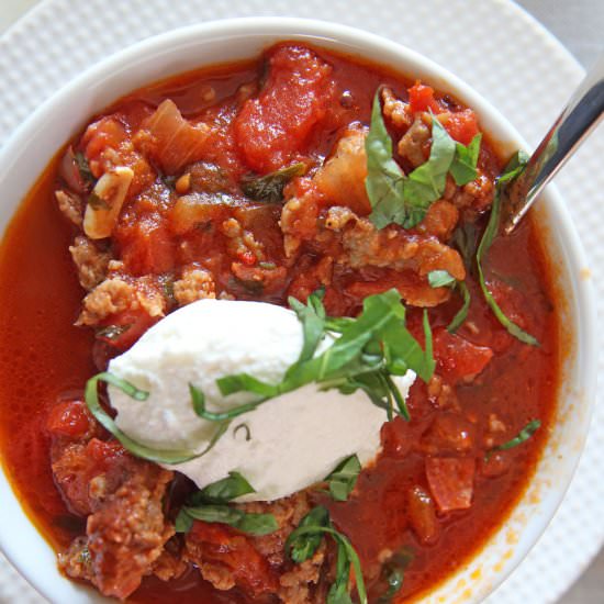 30 Minute Italian Chili - Recipe photo by Chop Happy