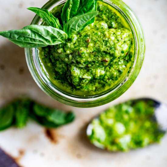 Keto Pesto - Recipe photo by KickingCarbs