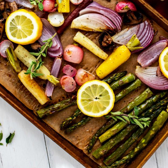 Roasted Spring Vegetables - Recipe photo by wendybpolisi