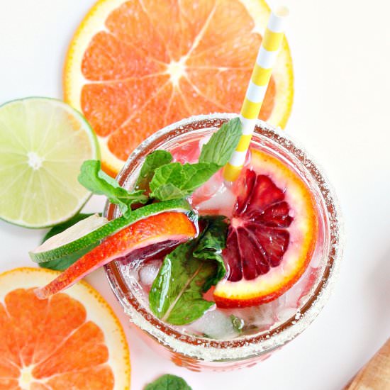 BLOOD ORANGE MOJITO - Recipe photo by Home. Made. Interest.