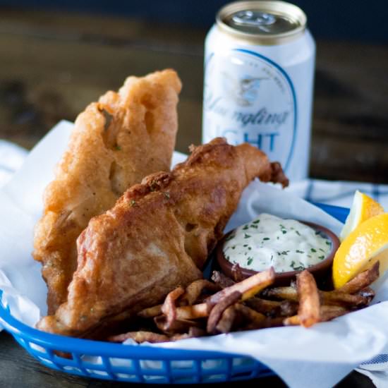 Beer Battered Vegan Fried Fish - Recipe photo by 86Eats