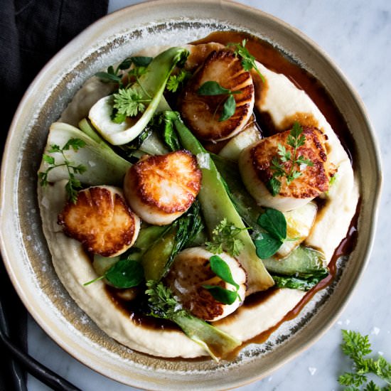 Seared Scallops with Bok Choy - Recipe photo by The Original Dish