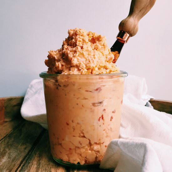 5-Minute Pimento Cheese - Recipe photo by whipandwander