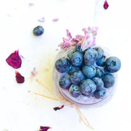 Blueberry Chia Pudding - Recipe photo by Eat More Art
