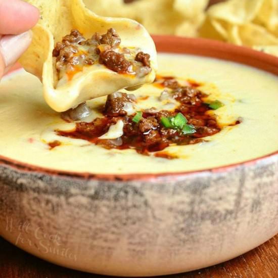 QUESO BLANCO DIP WITH CHORIZO - Recipe photo by WillCookForSmiles