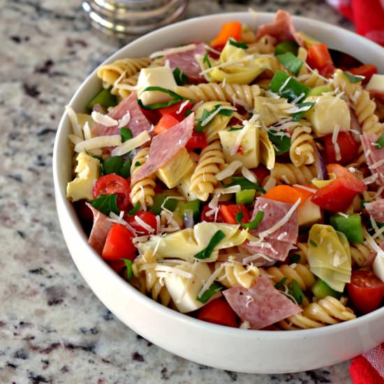 Easy Italian Pasta Salad - Recipe photo by Small Town Woman